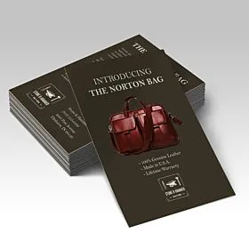 Suede Announcement Cards Scuff-resistant velvet laminate